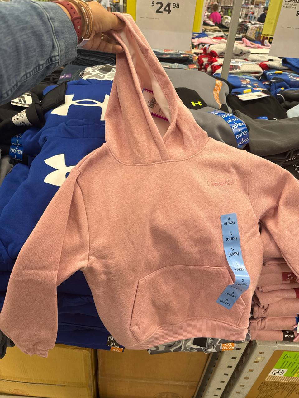 blusa com capuz  e fleece Converse