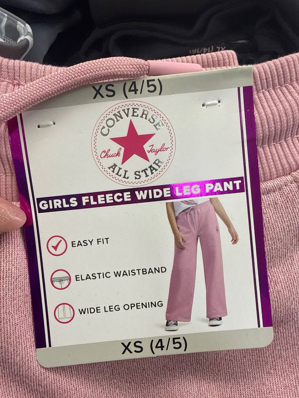 calça com  fleece Converse