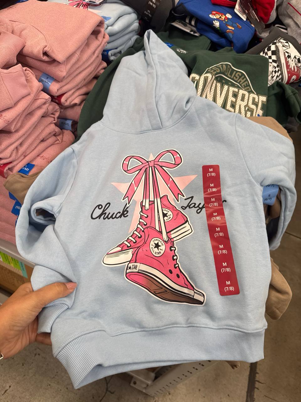 blusa com capuz  e fleece Converse