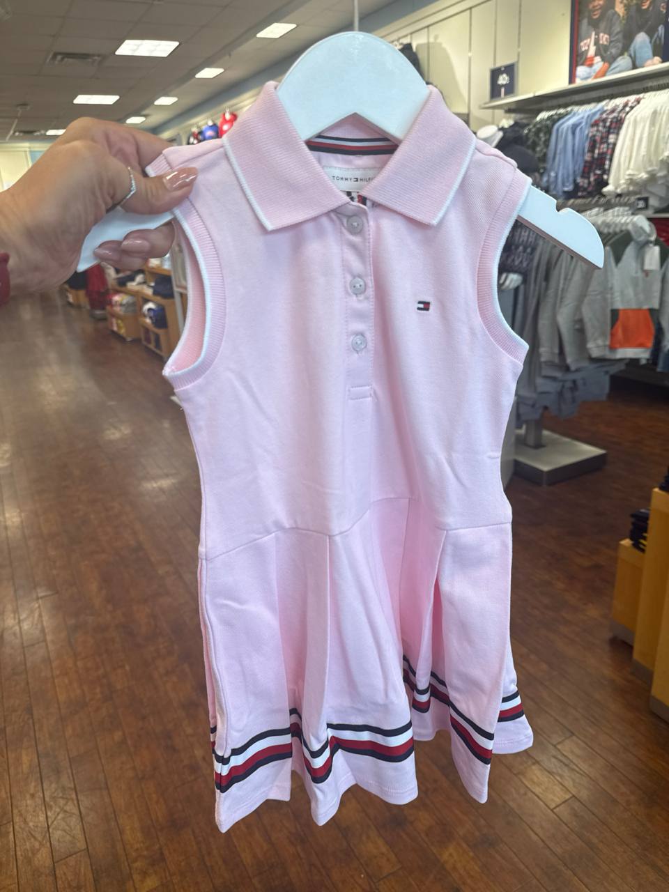 vestido polo sem manga