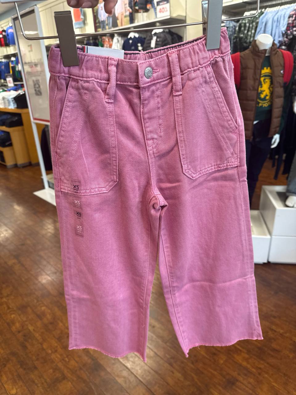 calça jeans pull on Wide Leg