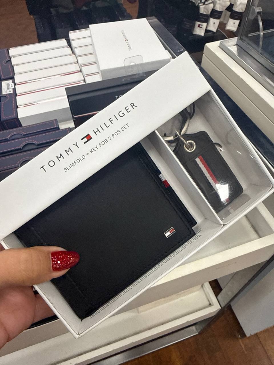 kit Carteira e chaveiro masculina
