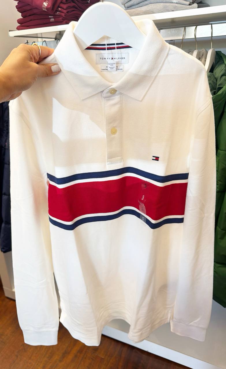 Blusa Polo manga longa