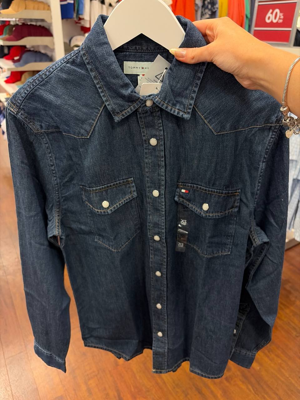 Camisa manga longa jeans