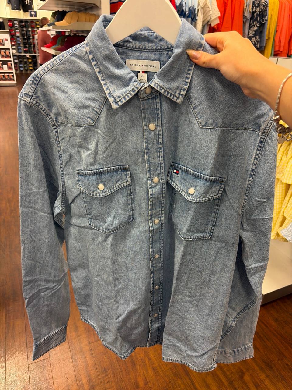 Camisa manga longa jeans