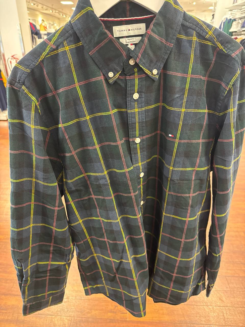 REGULAR FIT flanela canelada