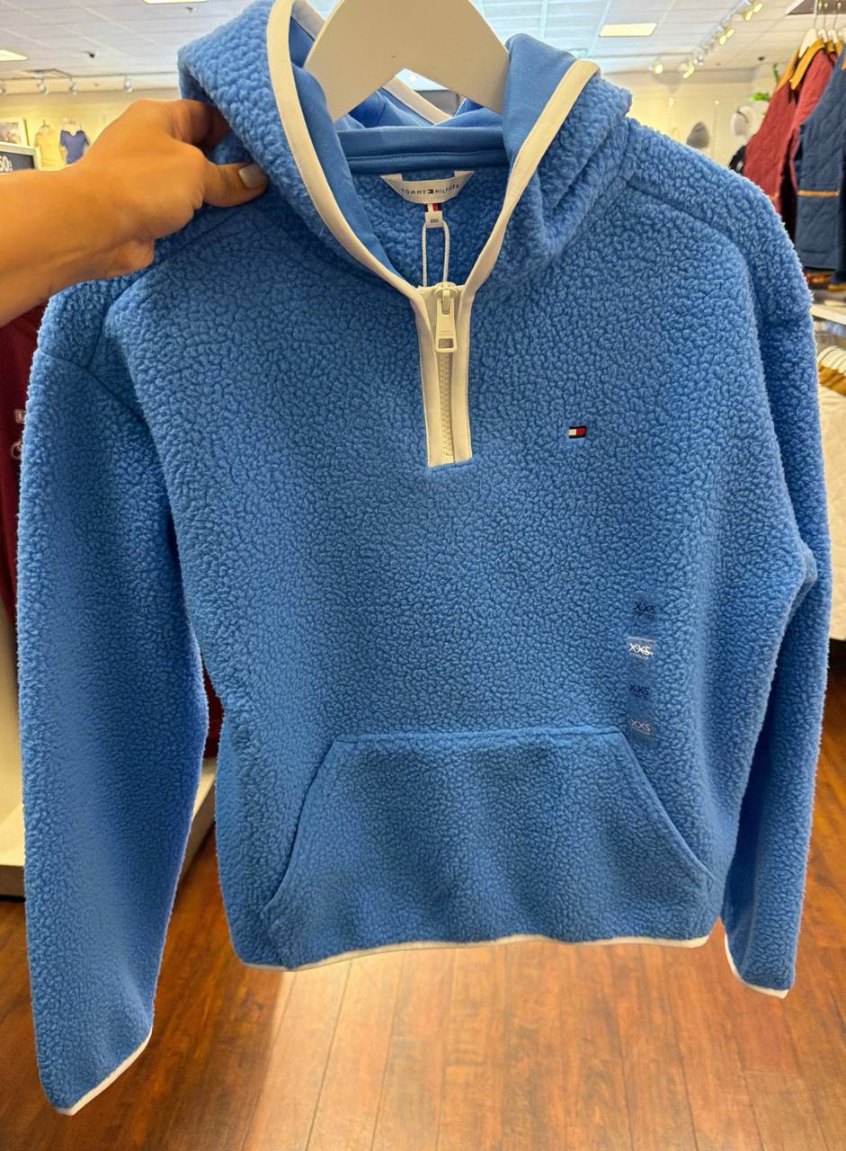 Casaco de Fleece com capuz