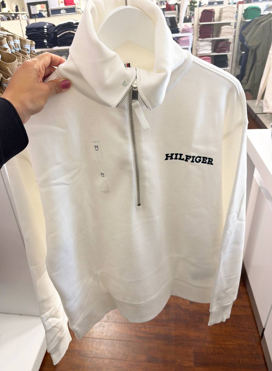 Moletom com fleece e gola