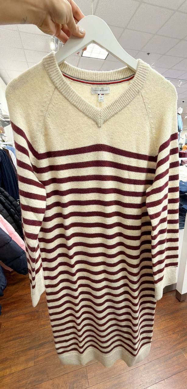 Vestido longo de linha