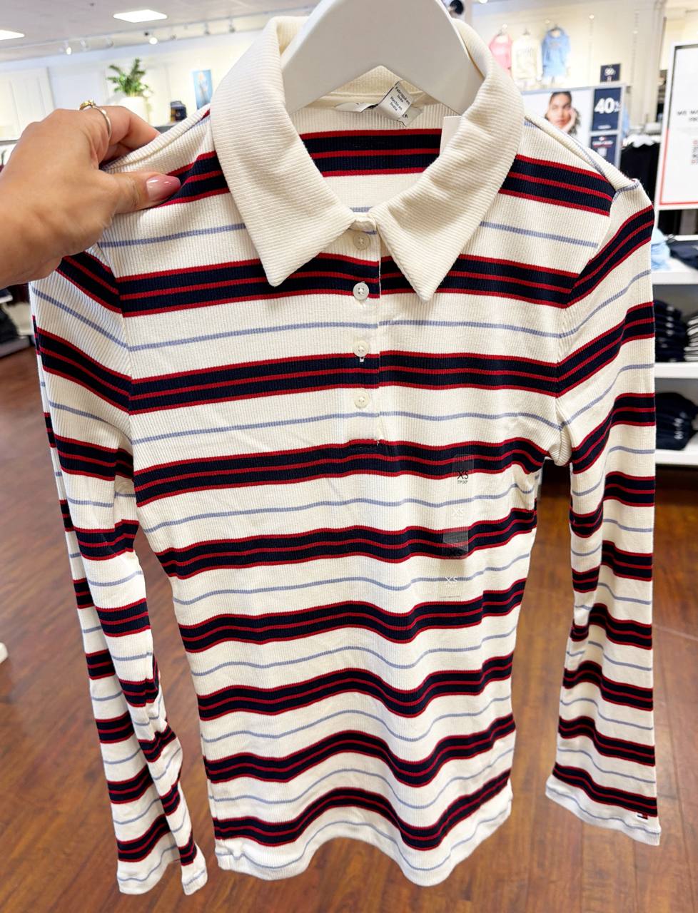 Polo manga longa