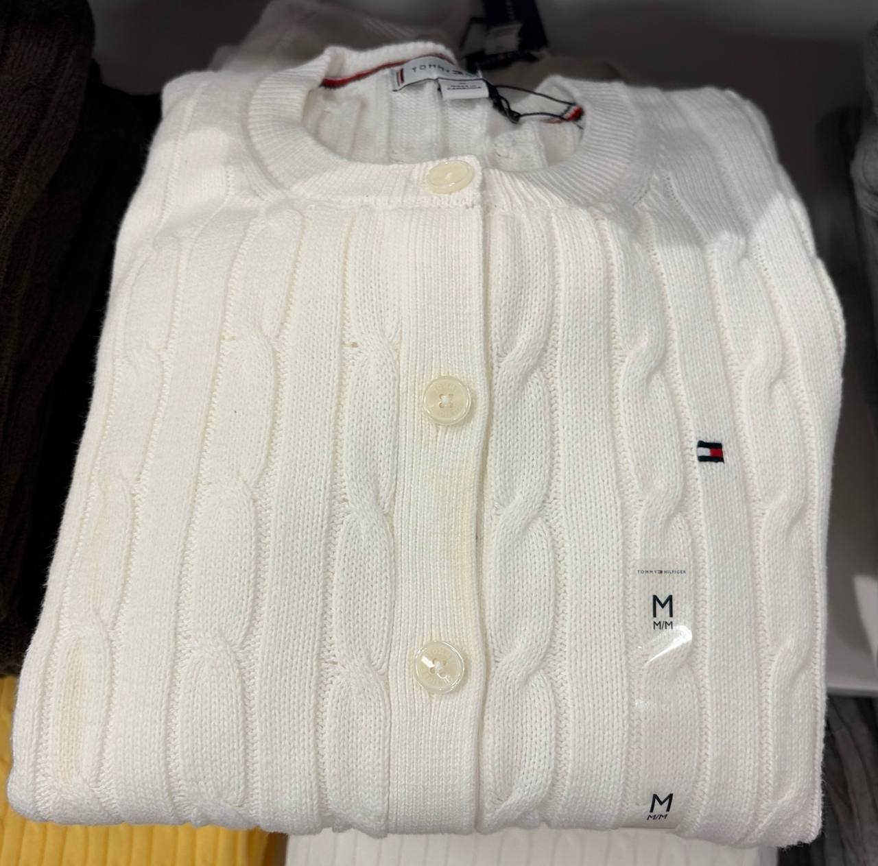 cardigan  tricot trançado Manga Longa