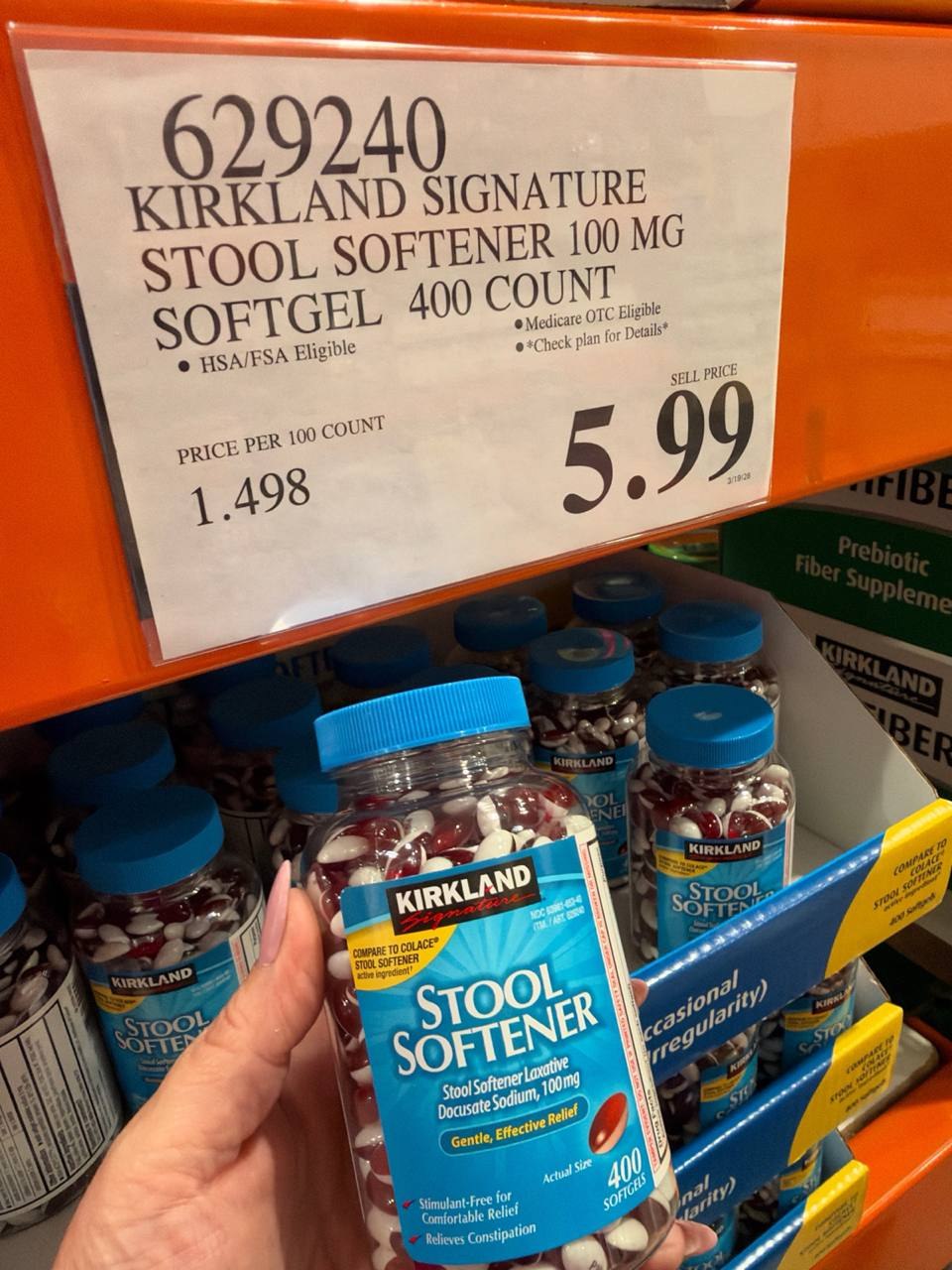 Costco - Kirkland Stool Softener