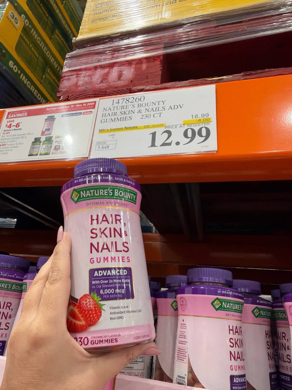 Costco - Nature's Bounty Hair, Skin & Nails