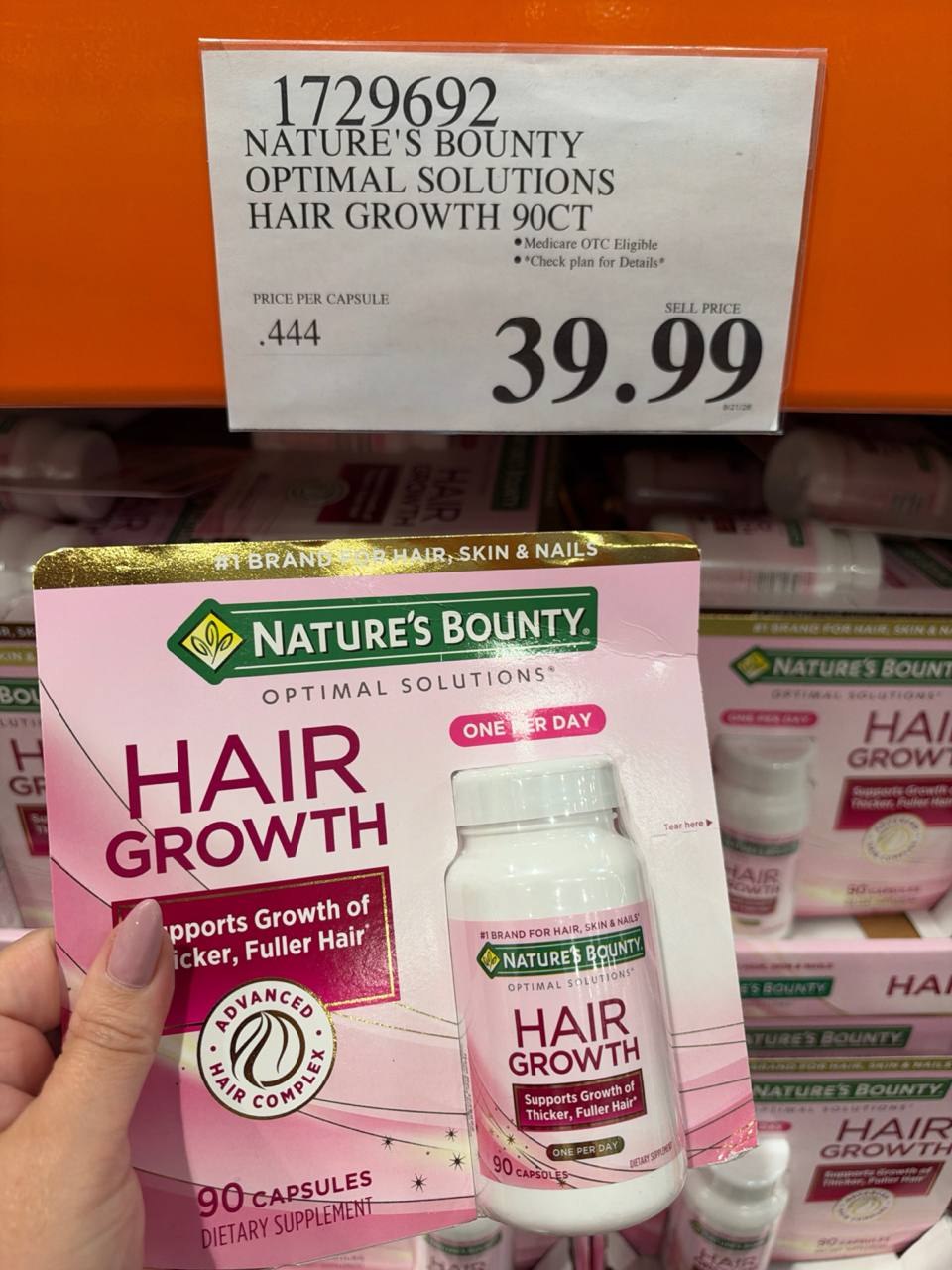 Costco - Nature's Bounty Hair Growth