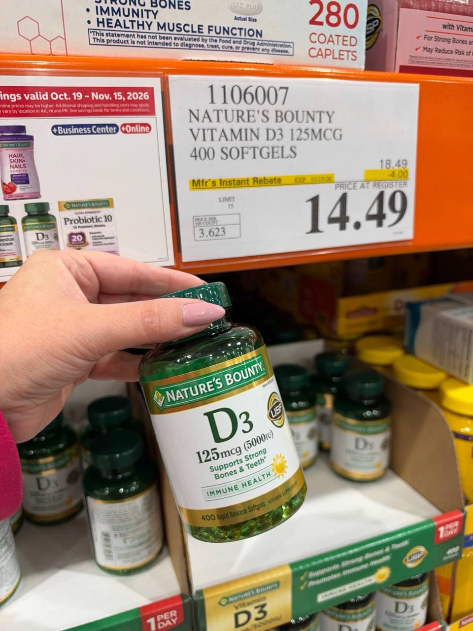 Costco - Nature's Bounty Vitamin D3
