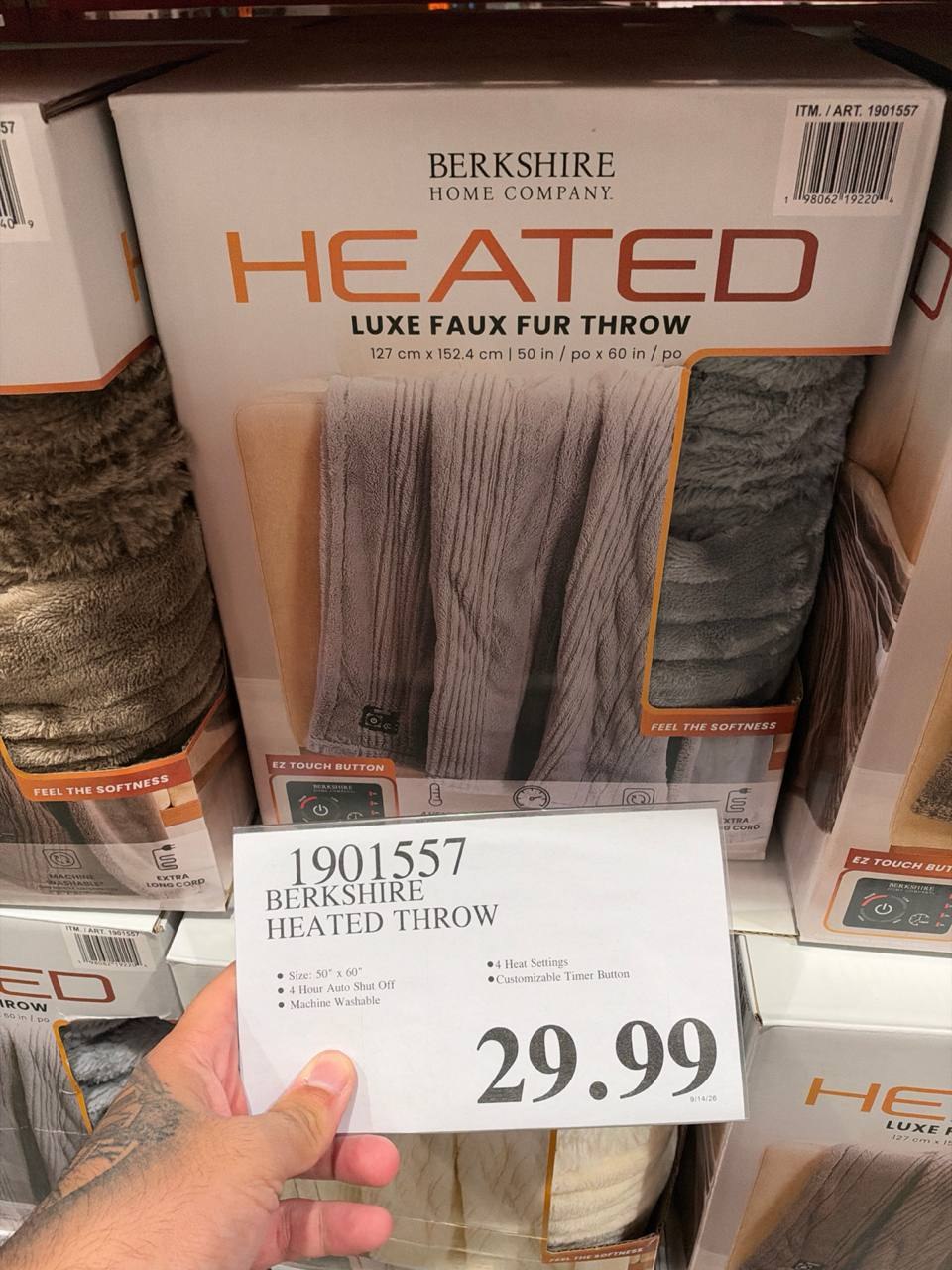 Costco - Berkshire Heated Throw