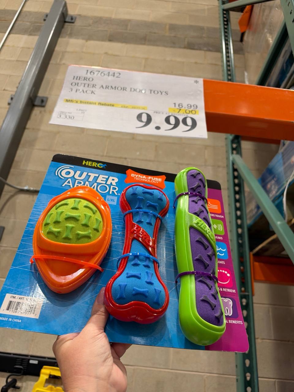 Costco - Hero Outer Armor dog Toys