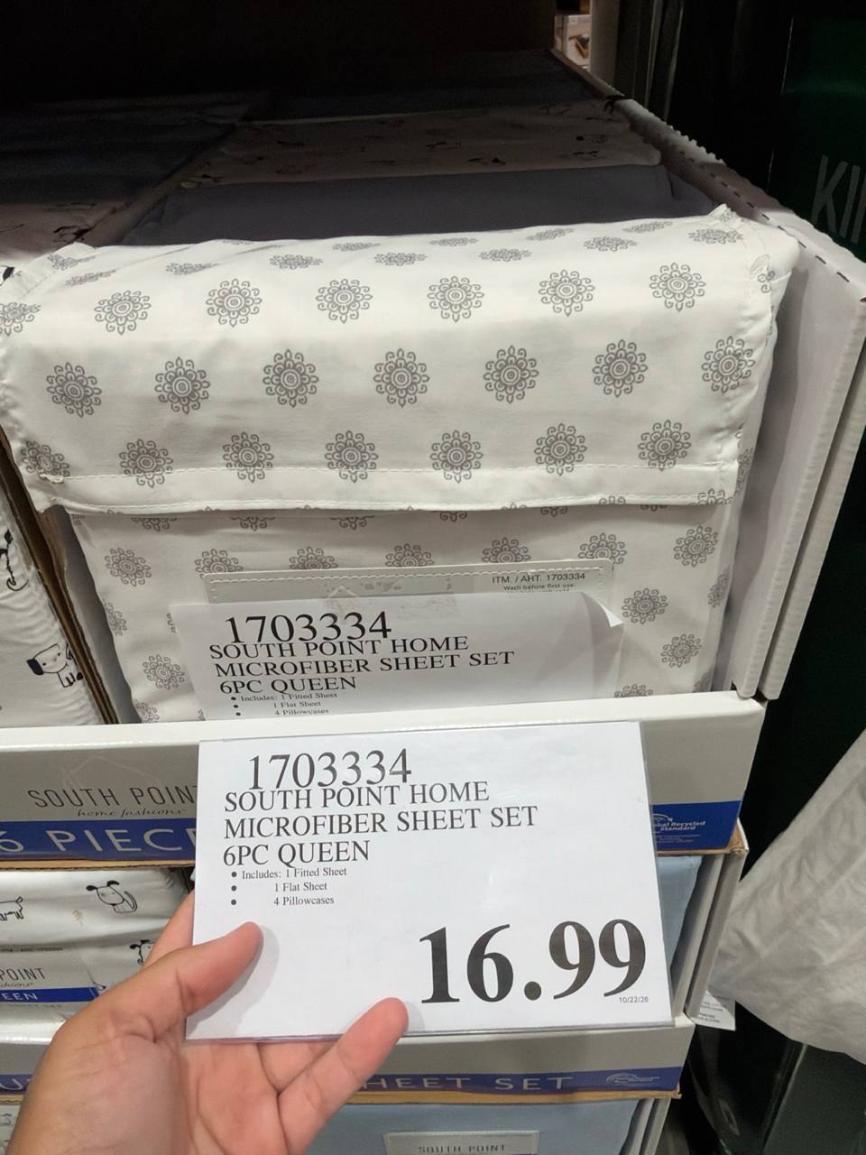 Costco - South Point Microfiber Sheet Set 6Pc queen