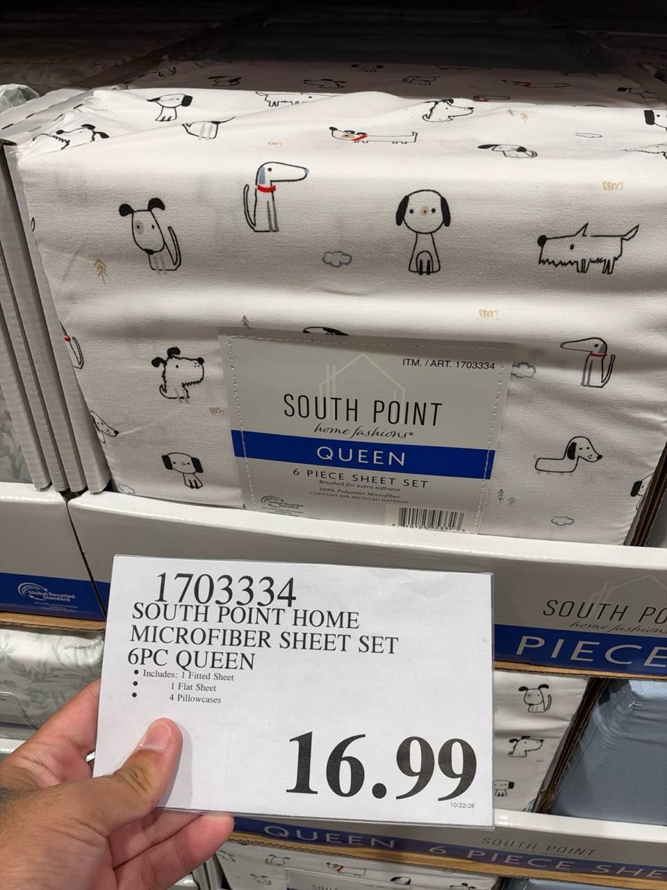 Costco - South Point Microfiber Sheet Set 6Pc queen