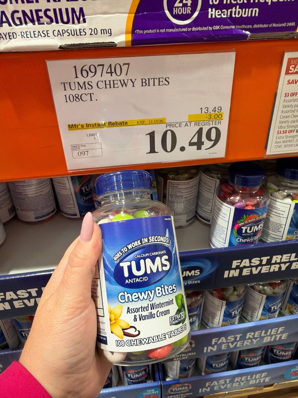 Costco -  Tums Chewy Bites