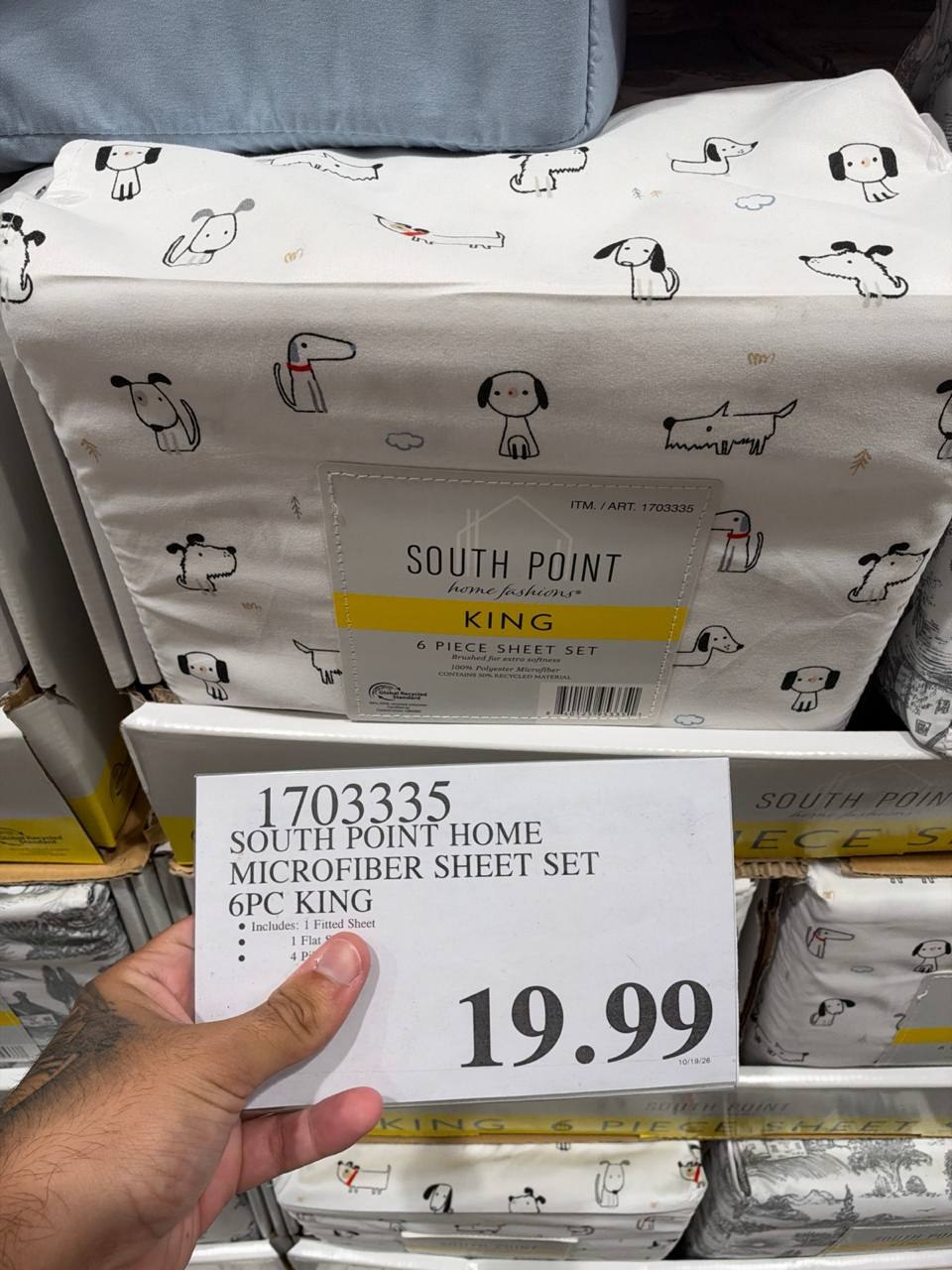 Costco - South Point Microfiber Sheet Set 6Pc King