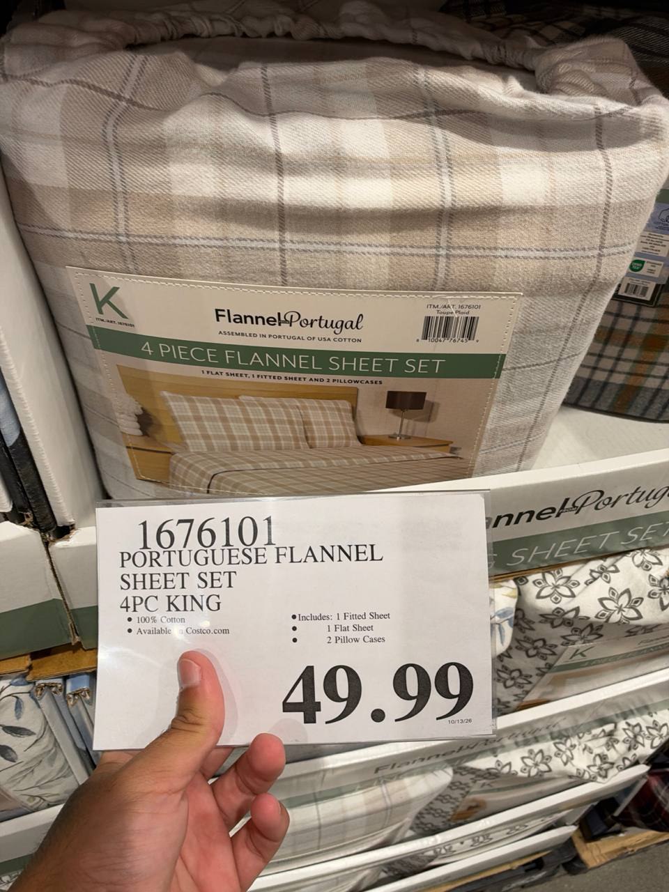Costco - Portuguese Flannel Sheet Set 4Pc King