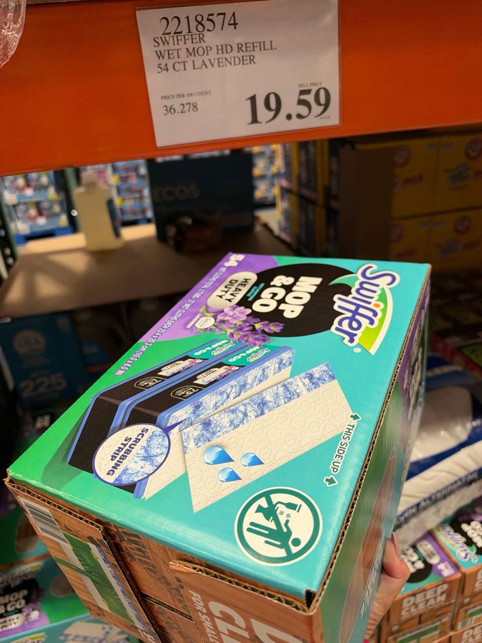 Costco - Swiffer Wet Mop HD Refill 54Ct Lavender