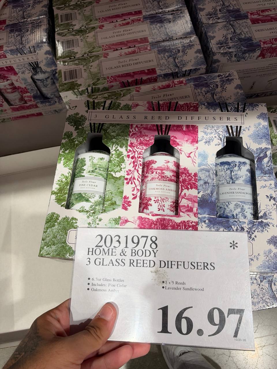 Costco - Home & Body3 Glass Reed Diffusers