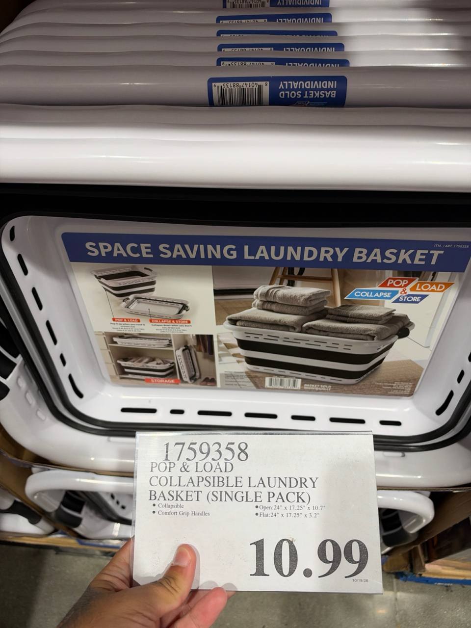 Costco - Pop & Load Collapsible Laundry Basket