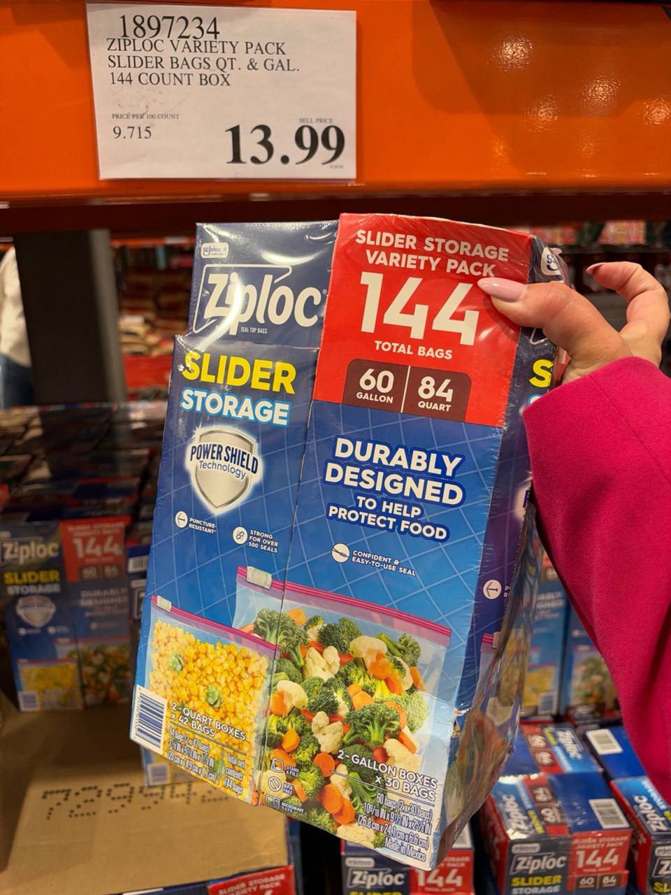 Costco - Ziploc Slider Storage
