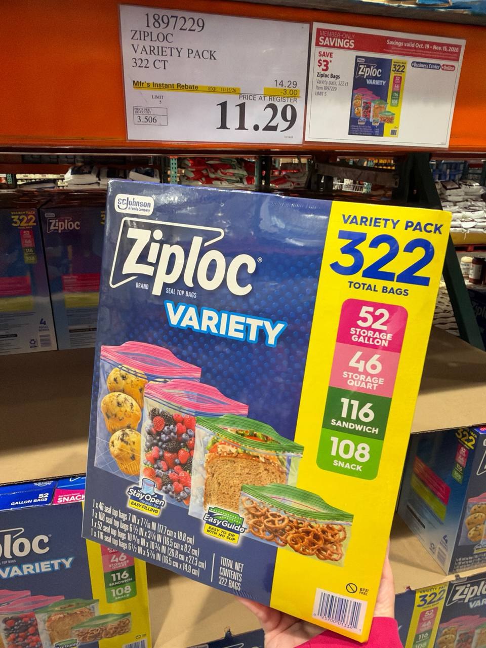 Costco - Ziploc Variety