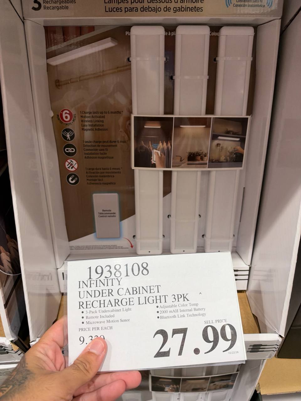 Costco - Infinity Under Cabinet Recharge Light