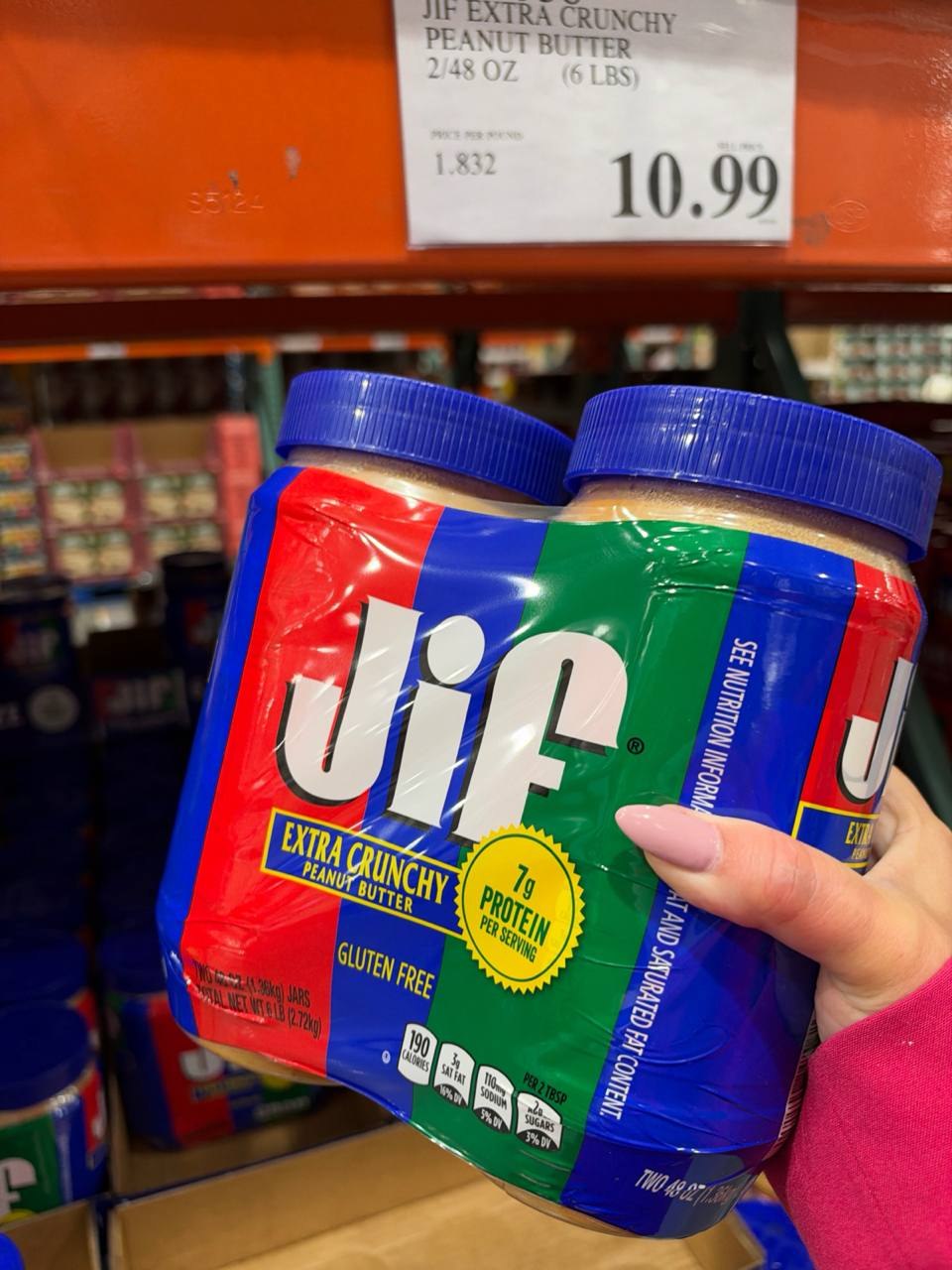 Costco - JIF Extra Crunch Peanut Butter