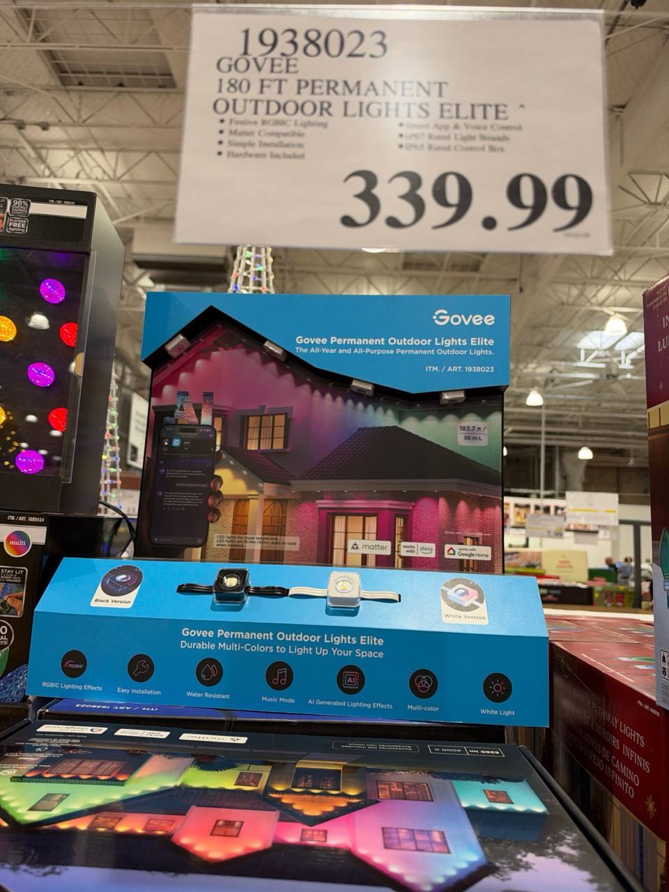 Costco - Govee 180ft Permanent Outdoor Lights Elite