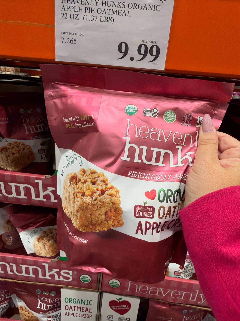 Costco - Heavenly Hunks Organic Apple Pie Oatmeal