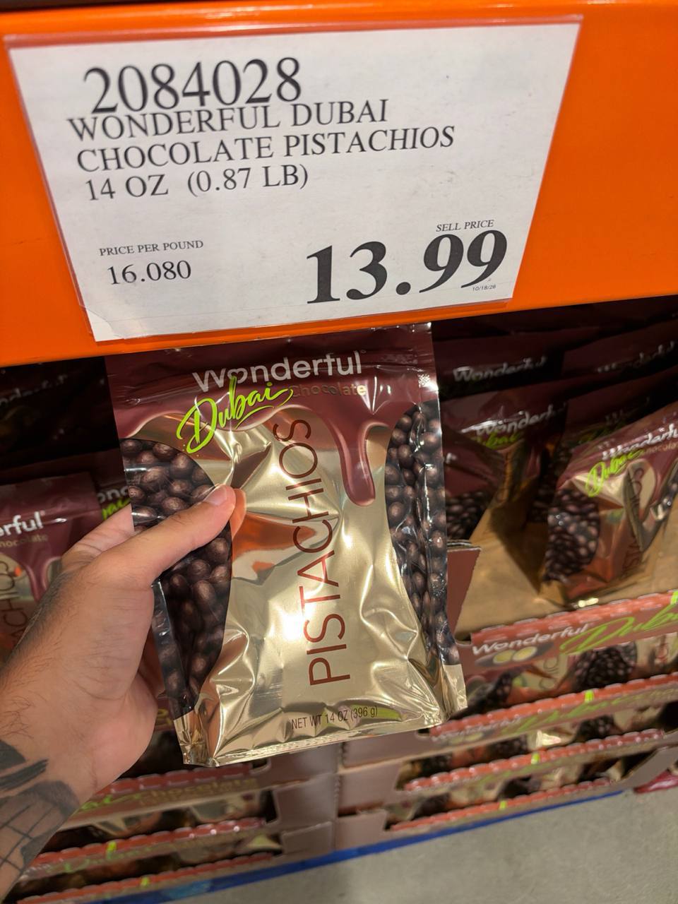 Costco - Wonderful Dubai Chocolate Pistachios