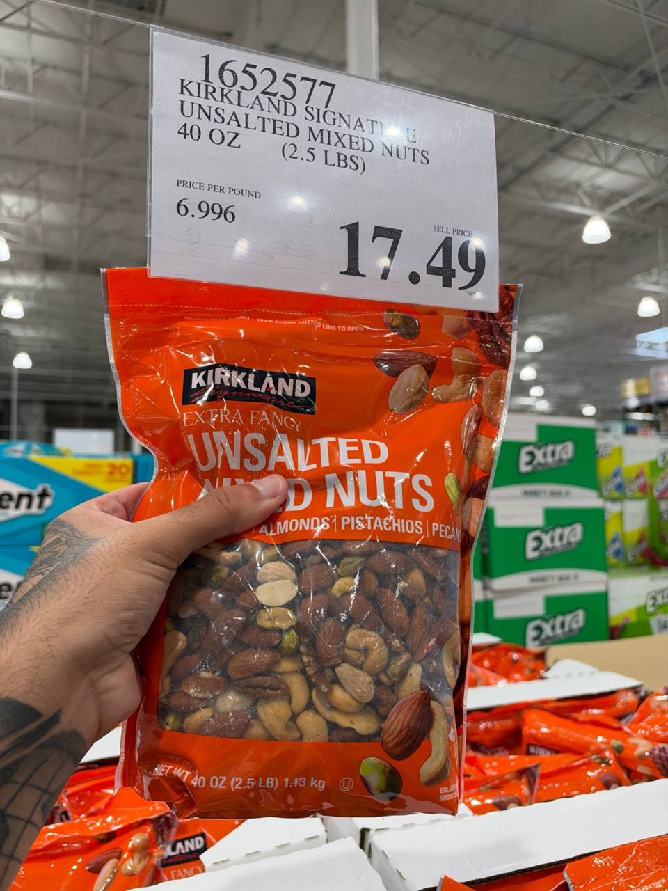 Costco - Kirkland Unsalted Mixed Nuts