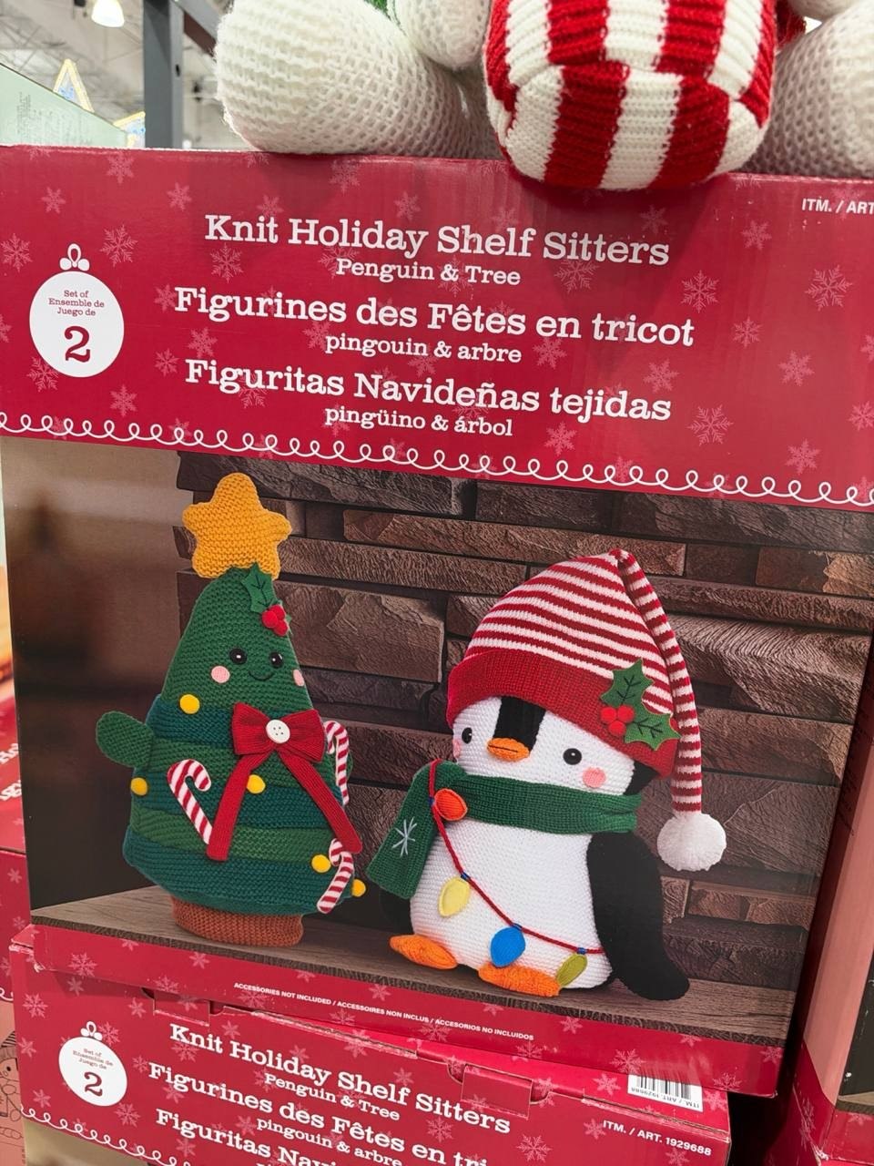 Costco - Knit Holiday Shelf Sitters