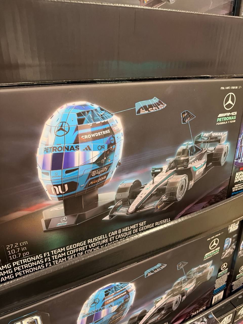 Costco -  4D Build Mercedes-AMG Petronas F1 Team Car & Helmet Set
