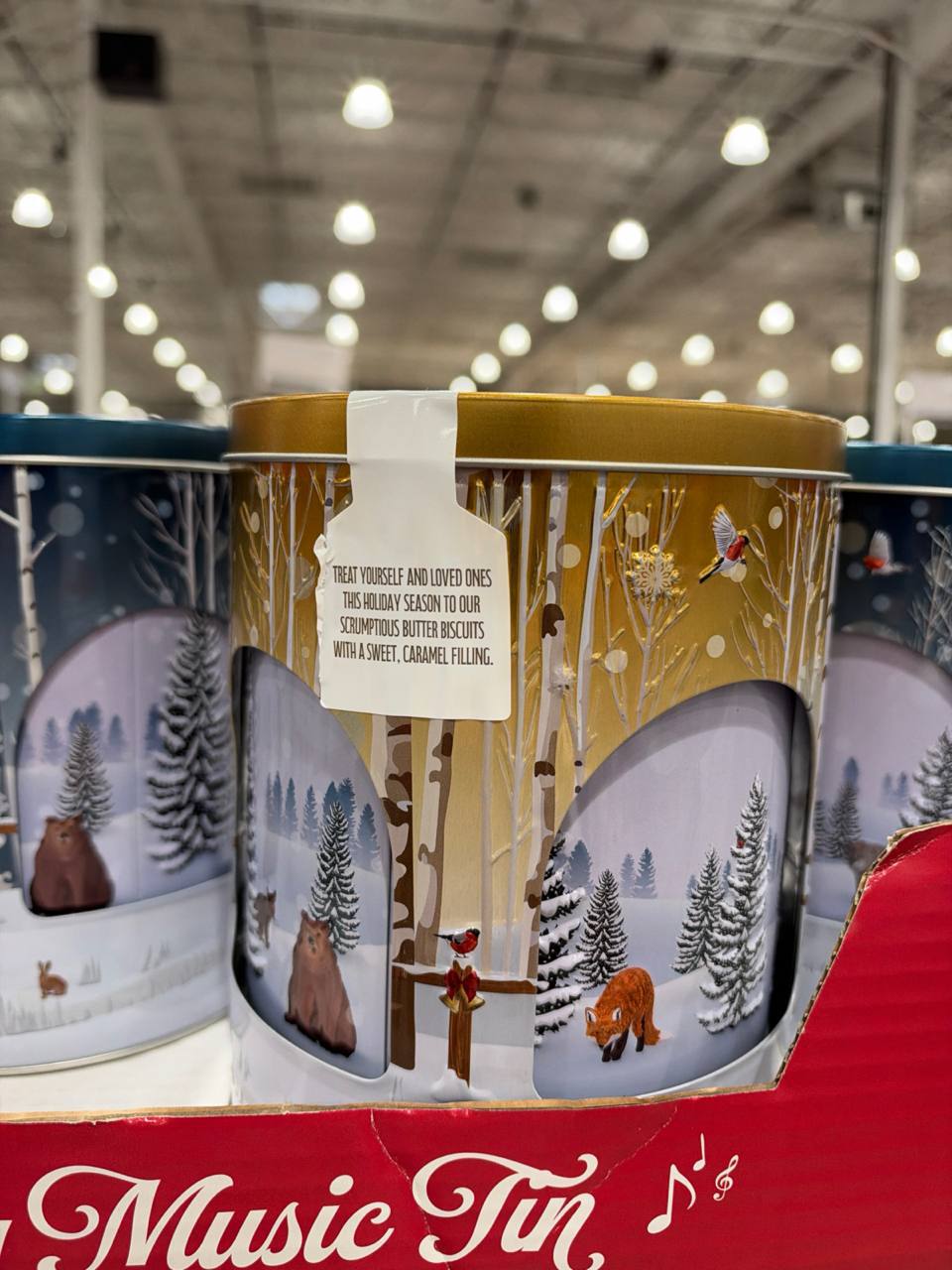 Costco - Lata Musical com Biscoitos de Manteiga
