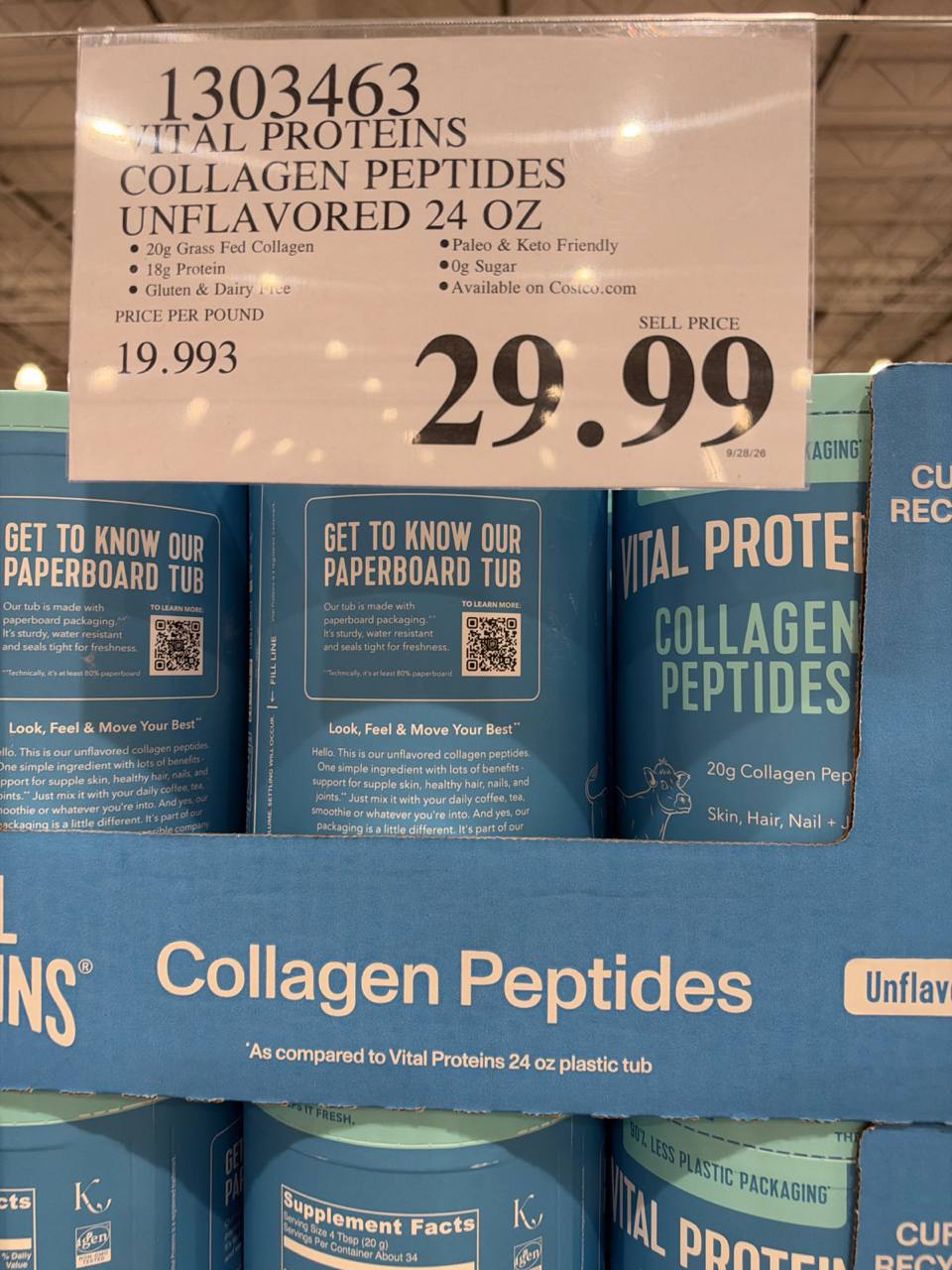 Costco - Vital Protein  Collagen Peptides