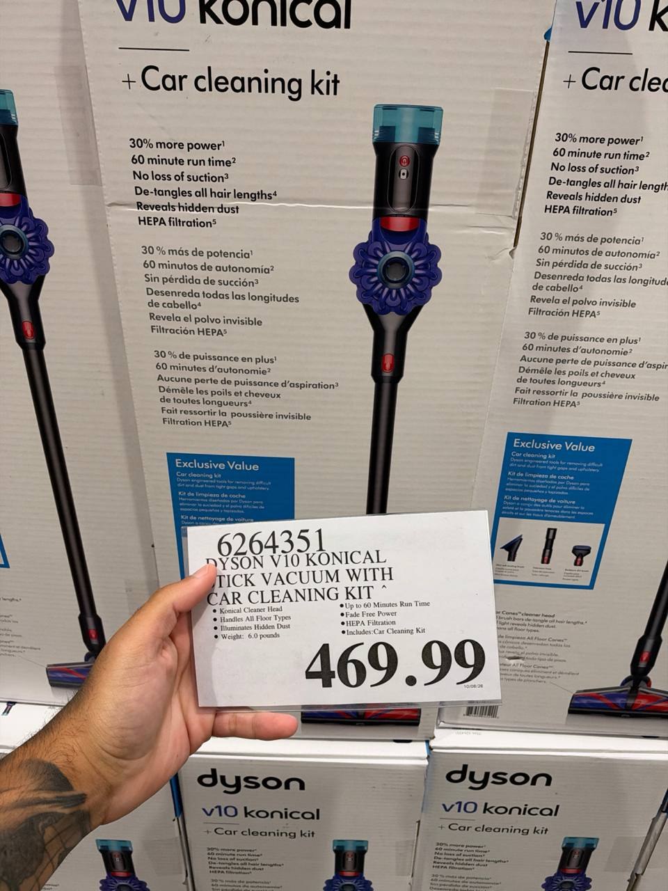 Costco - Dyson V10 Konical Stick Vacuum With CAr Cleaning Kit