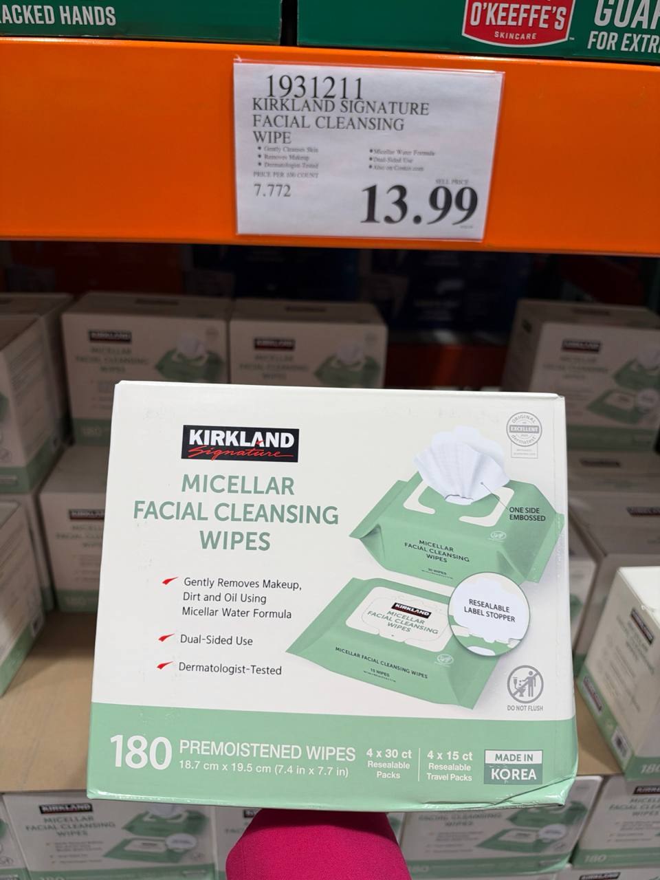 Costco - Kirkland Micellar Facial Cleasing Wipes