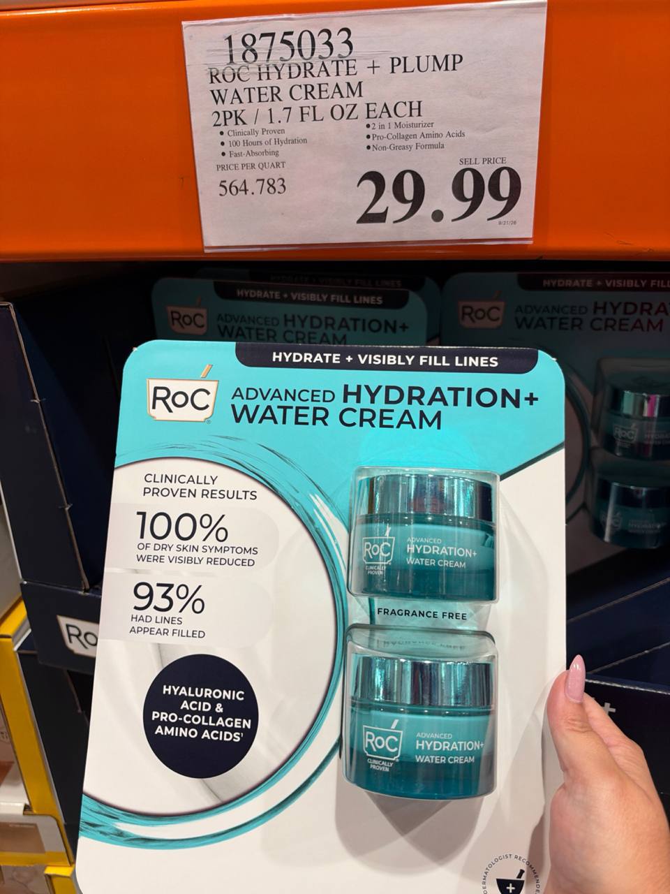 Costco- ROC Advanced Hydration+ Water Cream