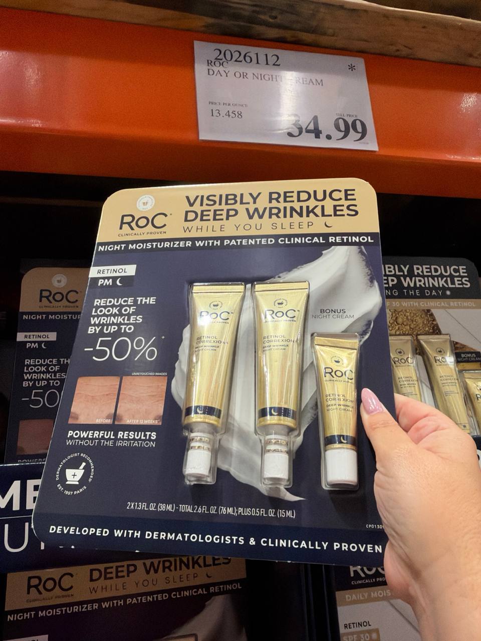 Costco- ROC Visibly Reduce Deep Wrinkles