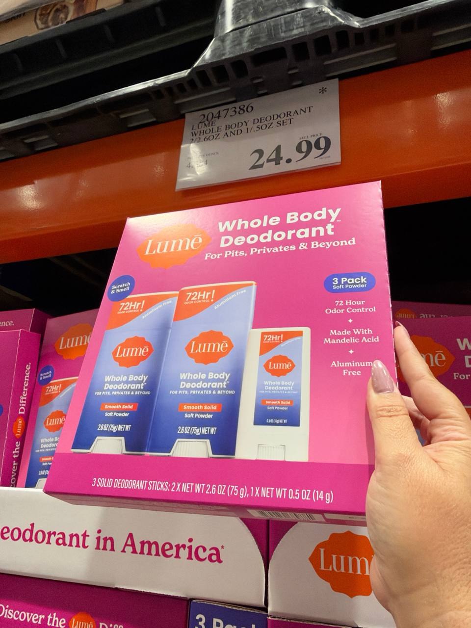 Costco - Lume Whole Body Deodorant
