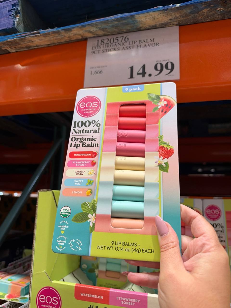Costco - eos organic Lip balm