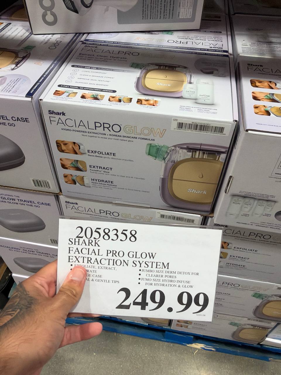 Costco- Shark Facial Glow Extraction System