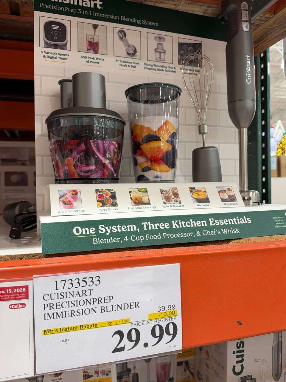 Costco- Cuisinart Immersion Blender