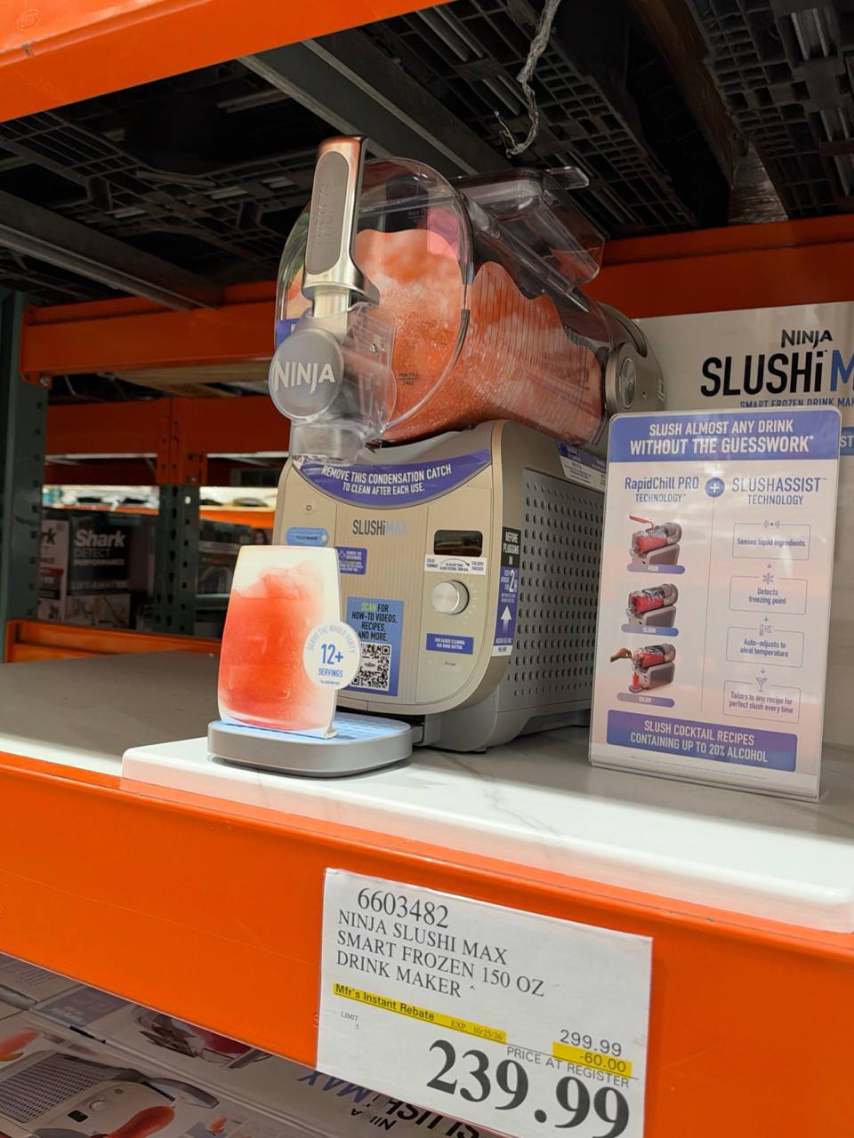 Costco- Ninja Slushi Max 150 Oz Smart Frozen Drink Maker
